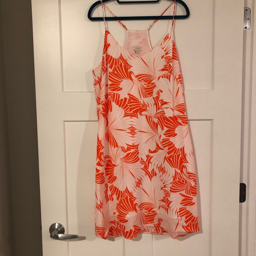 J Crew Floral Spaghetti Strap Shift Dress!
